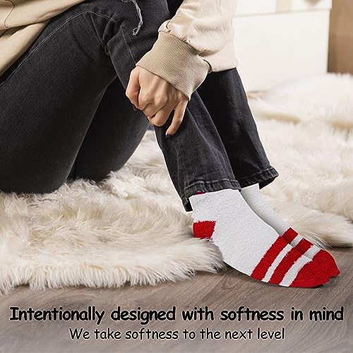 Image of World's Softest Cozy Collection Crew Socks - Smooth Multi Colors Cozy Socks - Knit Top Holiday Spirit Fashion Socks