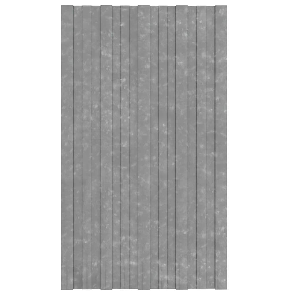 Sprzęt, materiały budowlane, pokrycia dachowe, panele dachowe 36 szt. stal ocynkowana srebrna 80 x 45 cm