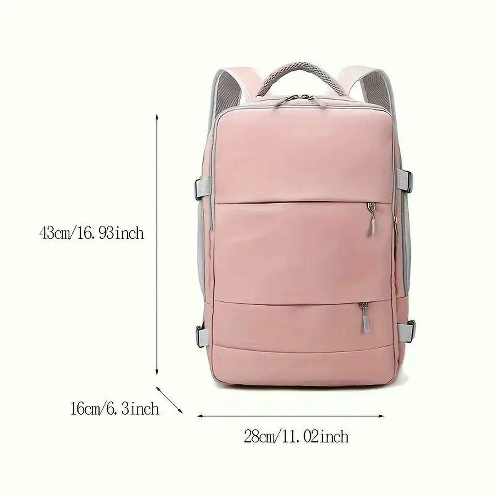 Zaino per Laptop di Grande capacità da Viaggio Impermeabile Uomini E Donne alla Moda-Grigio