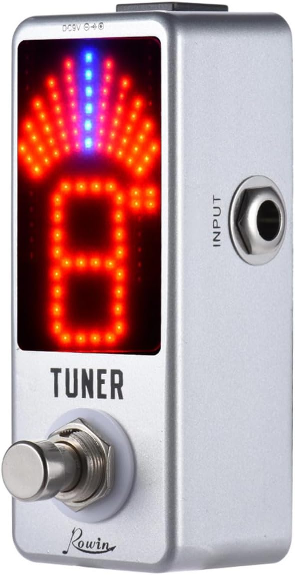 Rowin High Precision Guitar Chromatic Tuner Pedal Ture Bypass