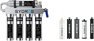 Sydros Optimus Wasserfilter Bundle – Hochleistungs-Inline-Filter für kristallklares Trinkwasser, entfernt Mikroplastik, Bakterien und Chlor, Ideal für den Einsatz in Küchen und Büros