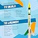 Estes 1718 Bulk Pack of 12 Green Eggs Payload Model Rocket Kits, Intermediate Flying-Rocket Model Kits for Ages 10+