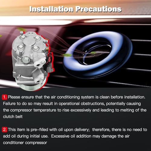 Image of cciyu Air Conditioning Compressor for Honda Fit 1.5L 2009-2014