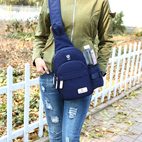 Homens Mulheres Nylon Crossbody Bag Outdoor Camping ombro Peito Ciclo Sling Bag diário de viagem de