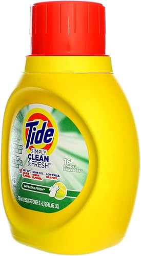 Miniatura 5 de Tide Simply Clean and Fresh Daybreak Fresh Scent - Detergente líquido para ropa, 25 onzas líquidas, 6 por caja.