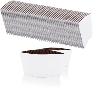 EchoDone 200pcs Disposable Coffee Cup Sleeves for 10oz -24oz Without Cups