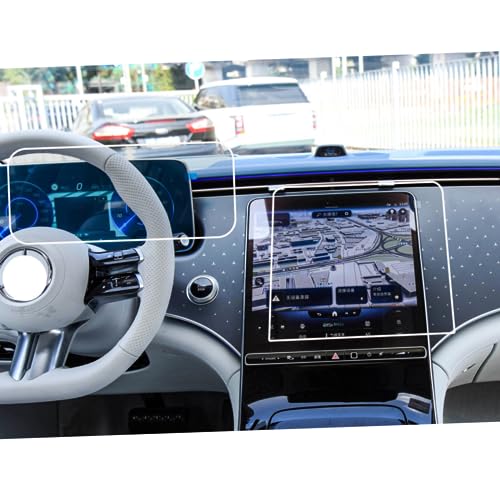 Verre trempé Benz EQE 350 protège les écrans LCD du tableau de bord lors de vos trajets quotidiens