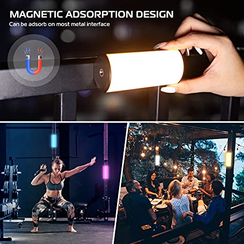 Bastão de luz portátil ULANZI, 360° RGB Luz de vídeo LED para fotografia, 2000mAh Mini Bastão de luz