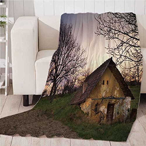 Couverture chaude en flanelle toucher doux impression 3D entretien facile - 5