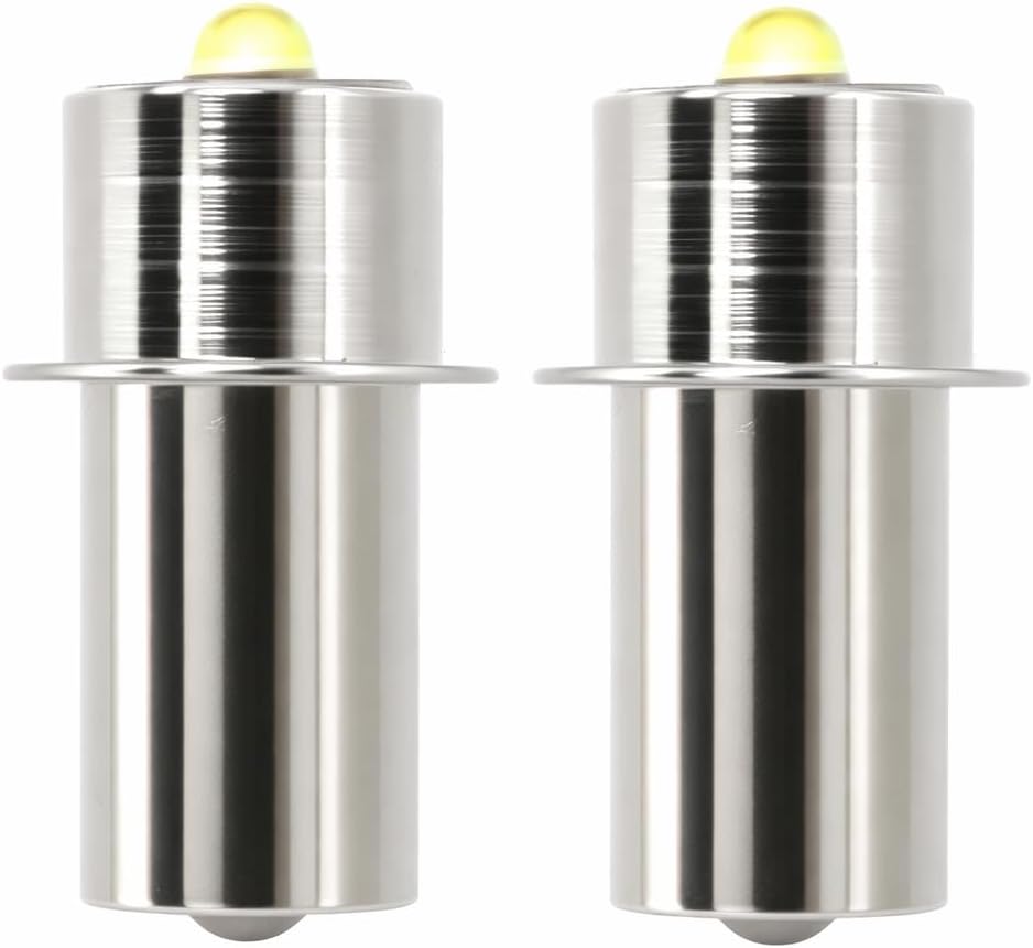 Swess LED Conversion Kit for Maglite LED Bulb Only 2 Cells C/D, 3W DC 3V Up to 200 Lumens, Flashlight Bulbs for Maglite Replacement Bulb (2 Pack)