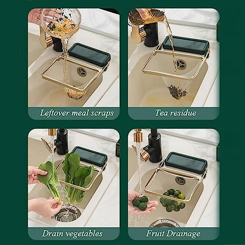 Filtro de residuos para cocina con malla fina y soporte plegable miniatura 4