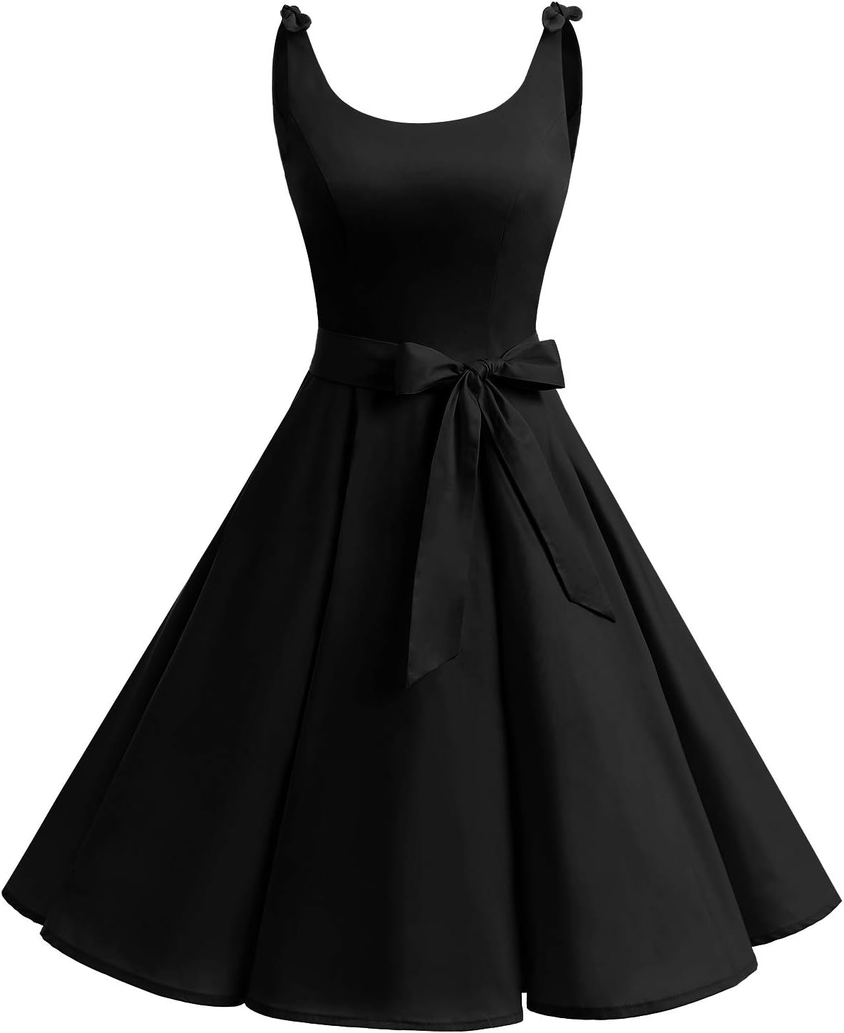 bbonlinedress Women's Retro Bowknot Floral Cocktail Swing Dress