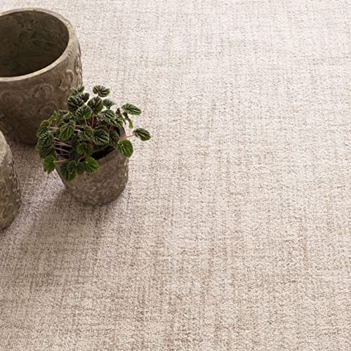 Dash And Albert Crosshatch Ivory Hand Micro Hooked Wool Rug, Runner-2.5 X 8 Feet, Ivory/Neutral Solid Pattern #TOP2