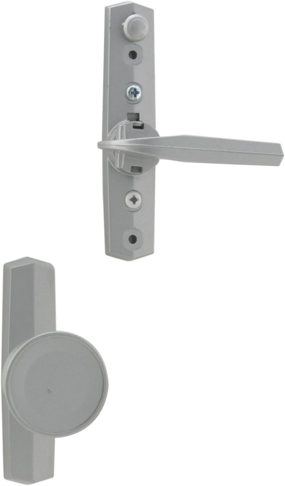 Wright Products - Universal Knob Door Latch for Screen and Storm Doors, Aluminum Grey