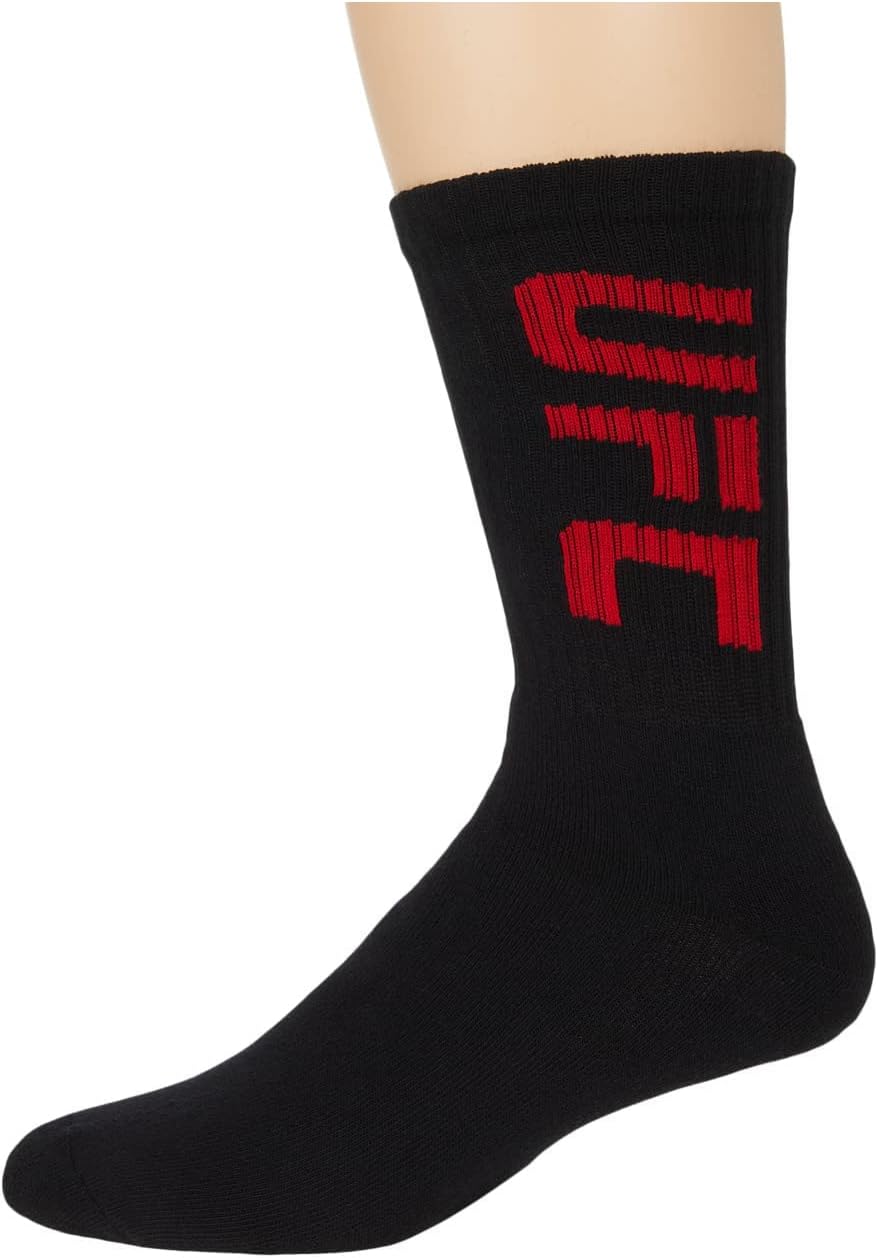 Crew Socks Black/Red One Size