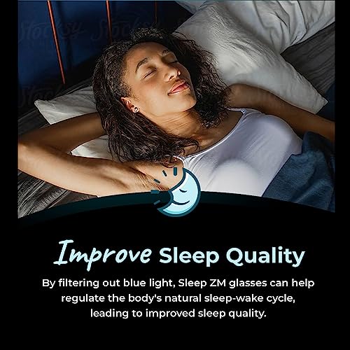 Image of Sleep ZM Blue Light Glasses for Screens & Gaming - 87% Yellow, Aviator
