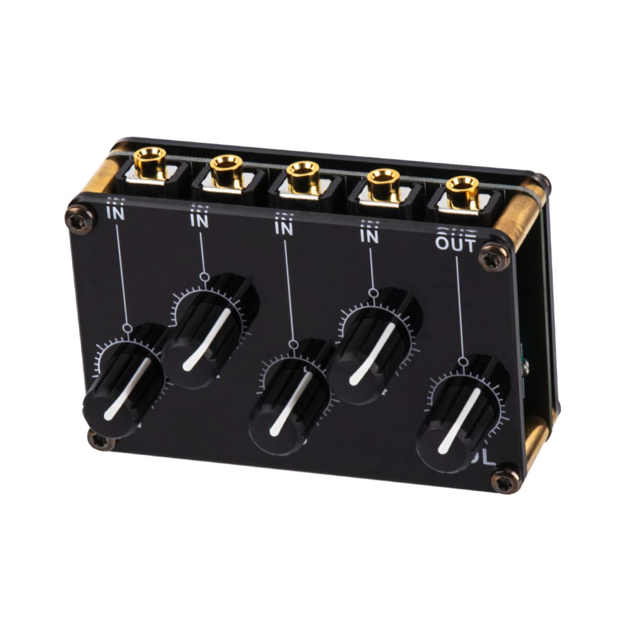 Mini mixeur stéréo 2 canaux compact avec commandes de volume indépendantes ifundom - 8