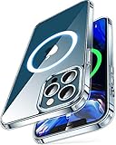 CASEKOO Magnetic Crystal Clear Designed for iPhone 12 Pro Max Case [Yellow Resistant] [Military Grade Drop Protection] Compatible with MagSafe Shockproof Protective Slim Thin Cover 6.7 inch 2020-Clear