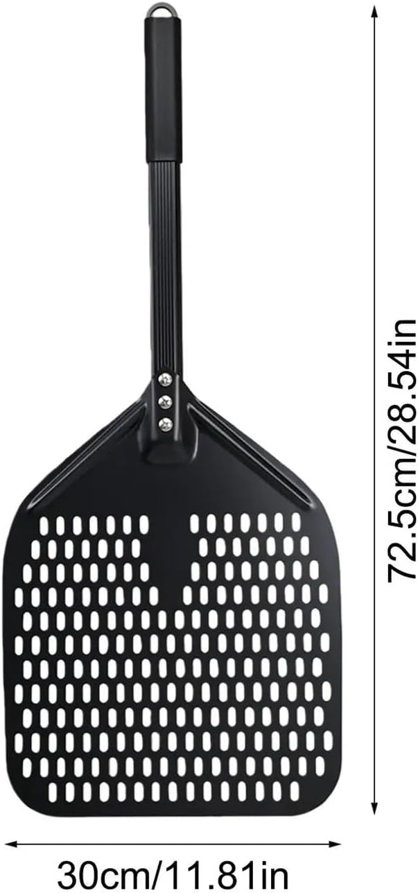 1Pcs Metal Pizza Peel Non-stick Perforated Non Slip Turning Paddle Oven Tool For Restaurant Home Kitchen Accessories​