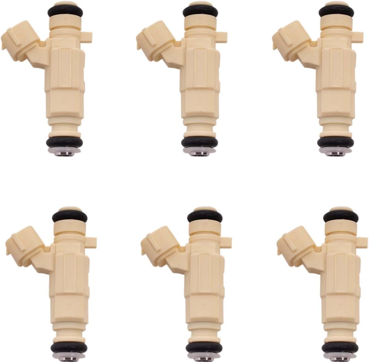 TRQ Fuel Injector Set Compatible with 2007-2009 Hyundai Santa Fe 2006-2010 Kia Optima 2007-2010 Rondo