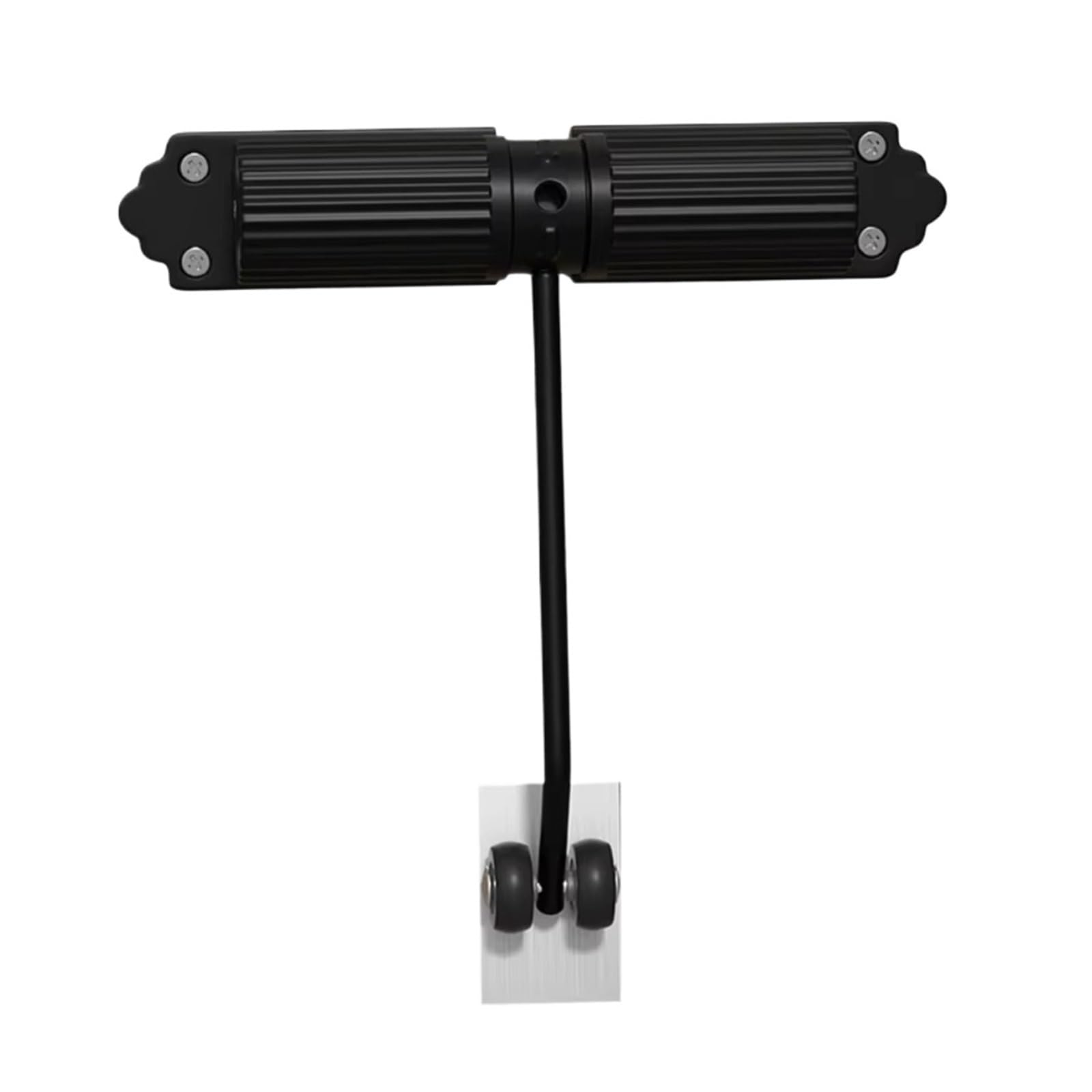 Iklaaqetbxps Black B Simple Installation Automatic Door Closer 180 ° Adjustable Speed Closing Equipment Rust-Proof Silver Holder Hardware