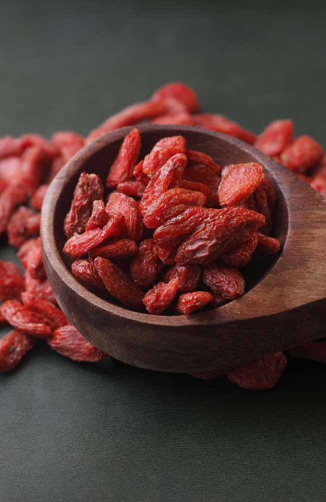 Raw Farm - Bayas de Goji Enteras - 1kg - Secadas al Sol, Libres de Aditivos