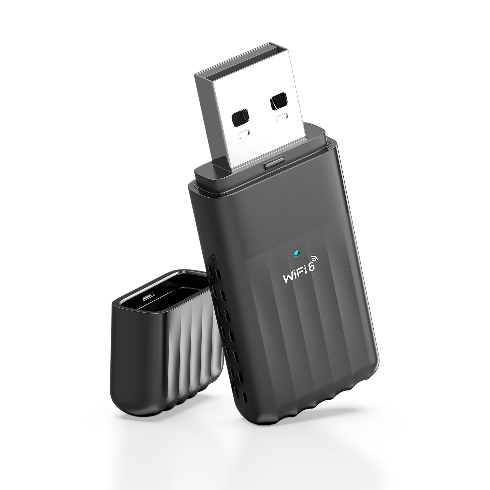WONLINK USB WiFi 6 Adapter (802.11ax) 900Mbps Dual Band + Bluetooth 5.3 | Compatible with Windows 11/10 | WPA3, High Speed, Stable Connection