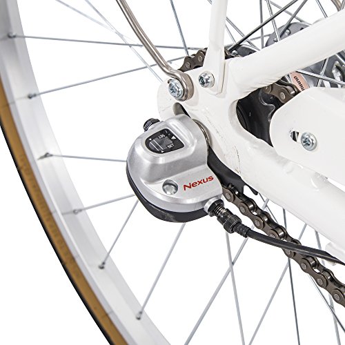 700c Royce Union RMX Womens 3-Speed Commuter Bike, 17" Aluminum Frame, White - Thumbnail 5