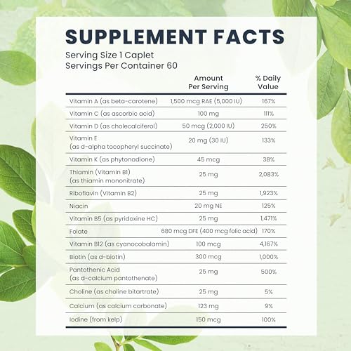 Bio-Tech Pharmacal, Essential Multivitamin 60 Count Caplets - Image 3