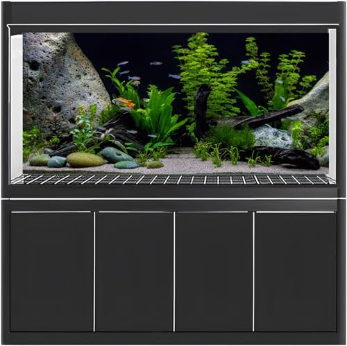 MIRRORANG 91x41cm Vinyl Underwater Aquatic Plant Fish Tank Background Stone River Bed & Lake Aquarium Background - Image 2