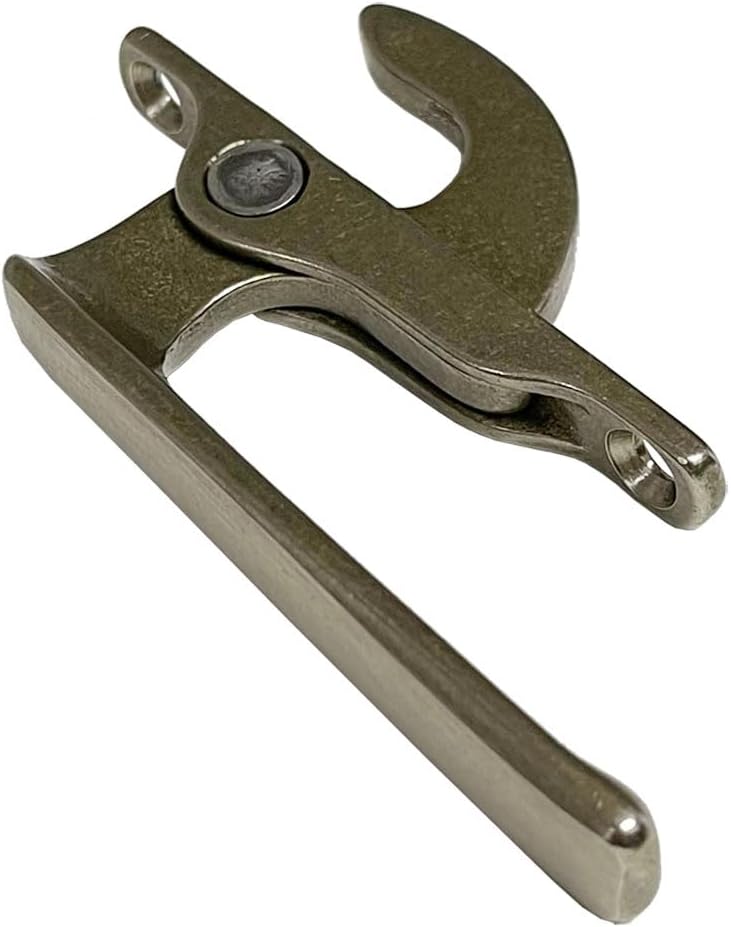 STB Casement Window Locking Handle, Right Hand, White Bronze, 2-5/8" Screw Holes | Fenestra Windows | H 3564