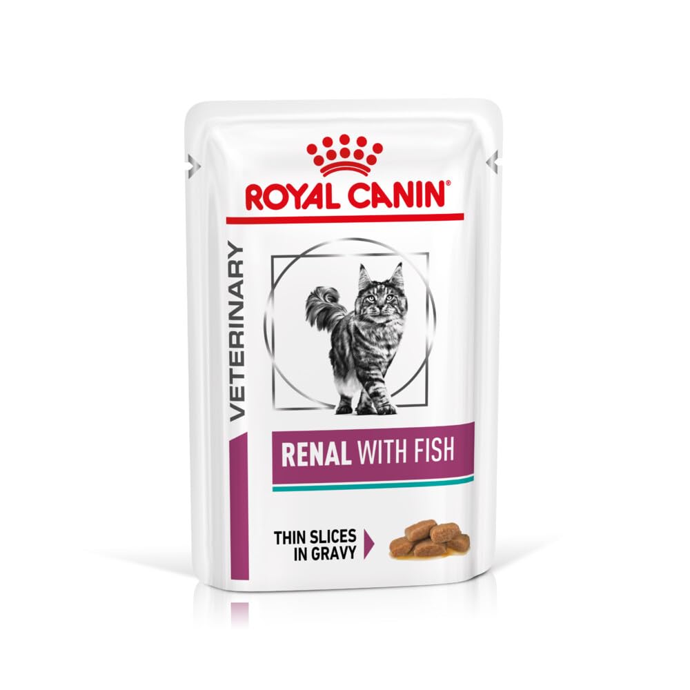 ROYAL CANIN Renal Veterinary Health Nutrition Cat Food Wet Fish 48 x 85g pouches