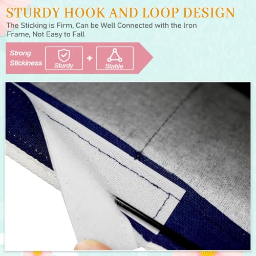 Image of Bedside Storage Caddy /Bedside Hanging Storage Bag for Headboards Bunk Beds Dorm Rooms Book Phone Magazine Holder (Navy Blue)