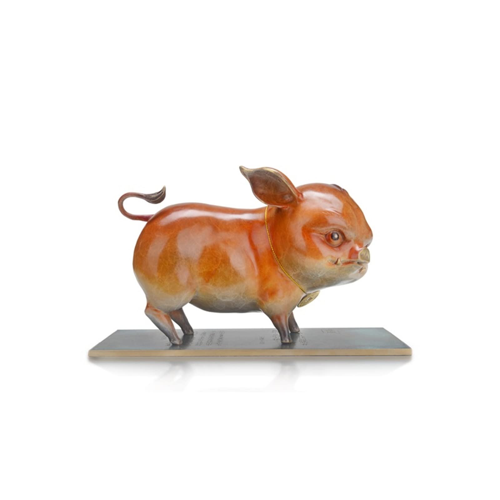 hongchenke34 Copper statue Brass Dangkang Shan Hai Jing Living Room Tabletop Ornament Home Accessories Decoration