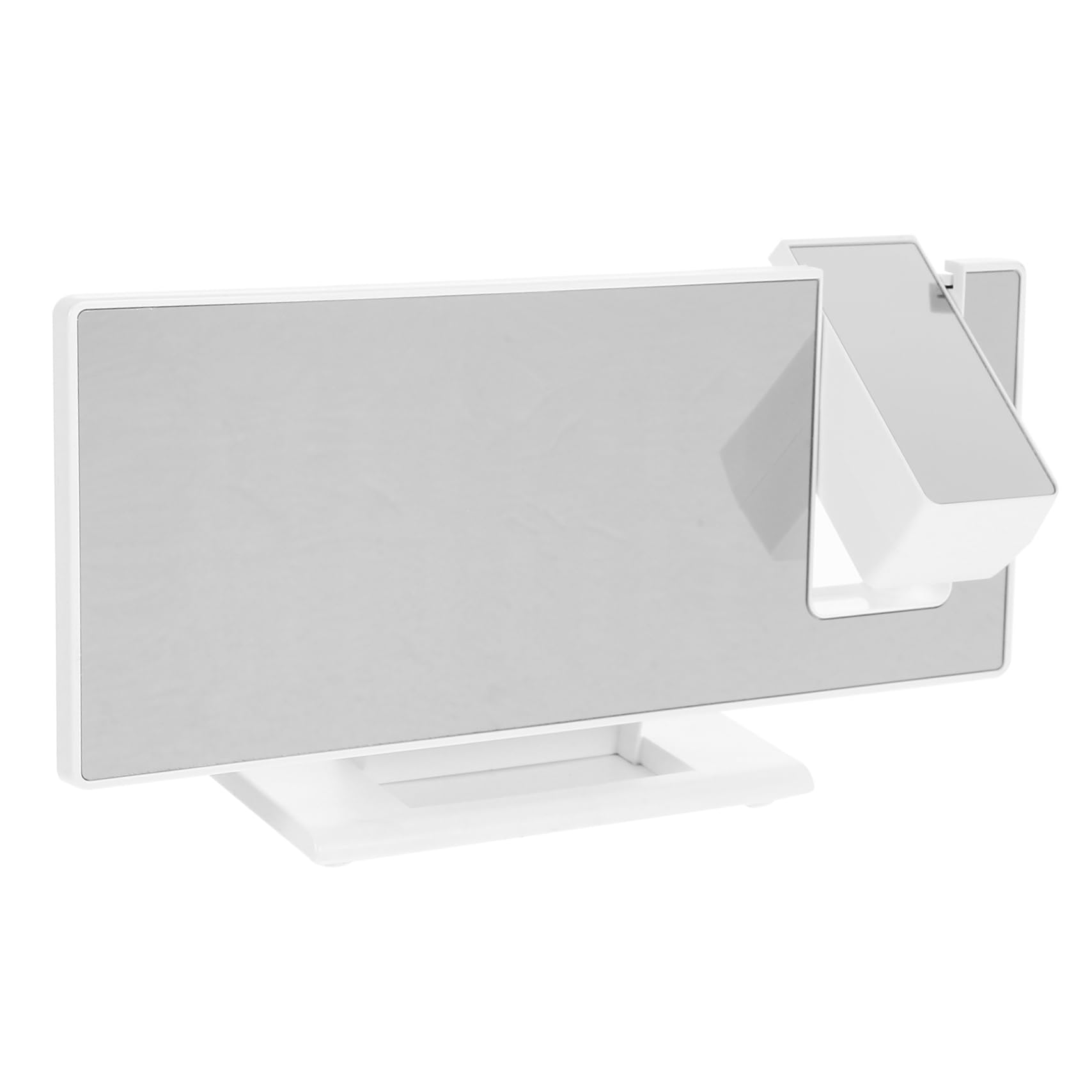 Ciieeo LED Projektionswecker Weiß mit Großem LED Display für Schlafzimmer