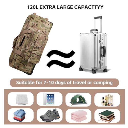 120L 3-Wheel Heavy Duty Duffle