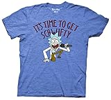 Rick And Morty Tiny It's to Get Schwifty Mens Adult T-shirt (Small,Royal Heather)