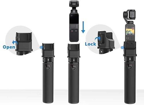 Miniatura 3 de Smatree Osmo Pocket 2 - Agarradera de batería, Power Stick, barra de extensión de 5000 mAh compatible con DJI Osmo Pocket 2 y DJI Osmo Pocket 1 (no