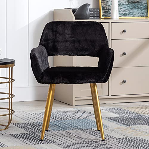 Sillón Plegable Peluche Negro miniatura 2