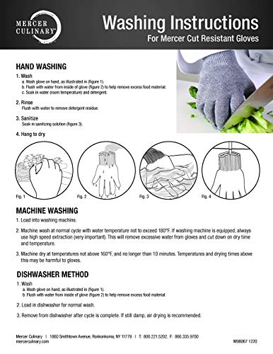 Mercer Culinary Cut Glove, Medium, White #TOP1