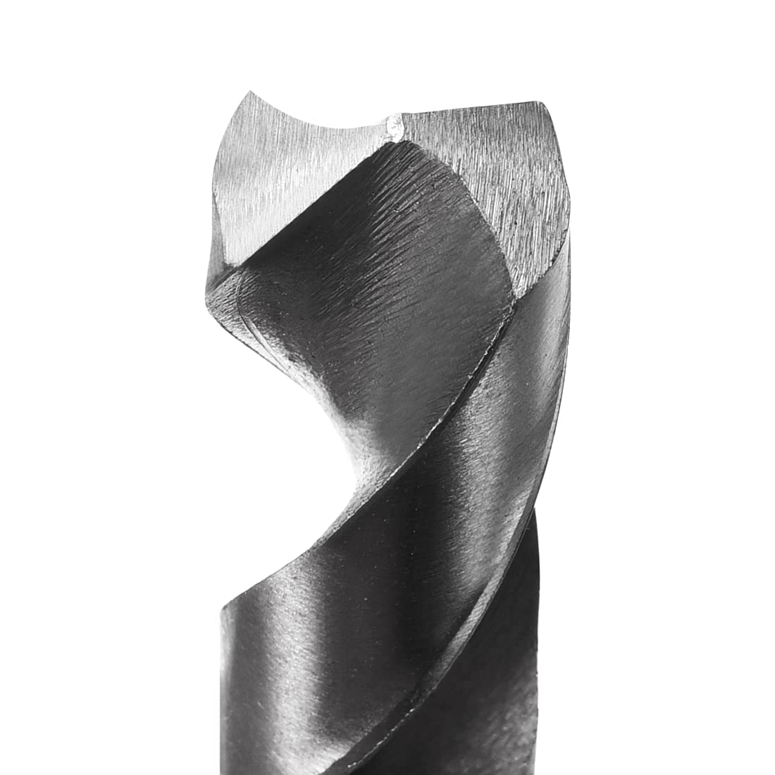 sourcing map Foret Hélicoïdal Mèche à Queue Réduite Tige 30mm en Acier Haute Vitesse HSS 4241 avec Tige Droite de 1/2 pouce Argent