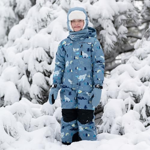 Image of JAN & JUL Waterproof Trapper Hat for Baby and Kids, Insulated Winter Hat with Faux Fur Lining