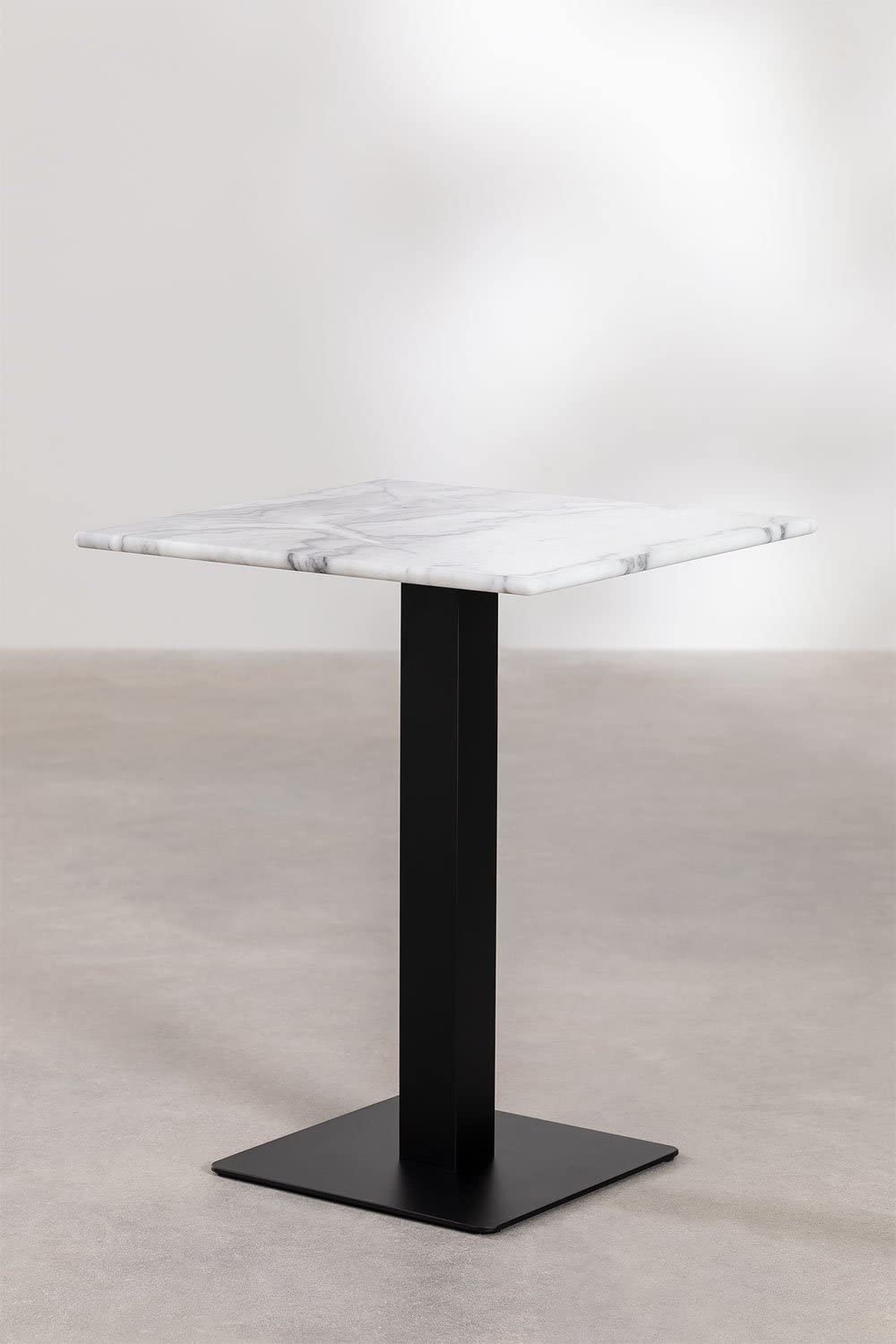 SKLUM Quadratischer Bistrotisch aus Marmor Livanto ︎ 60 cm SCHWARZ