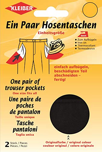 Kleiber 1 Paar Hosentaschen, schwarz