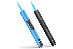 Windproof Torch Lighters 2 Pack Adjustable Jet Flame Fire Lighter