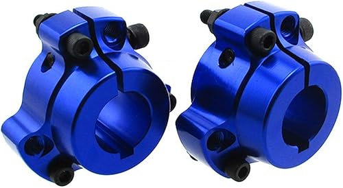 Miniatura 5 de TC-Motor Lightened Billet Aluminio 1" 0.984 in Bujes de rueda trasera Pernos de 14" para carreras Go Kart Drift Trike Cart (azul)
