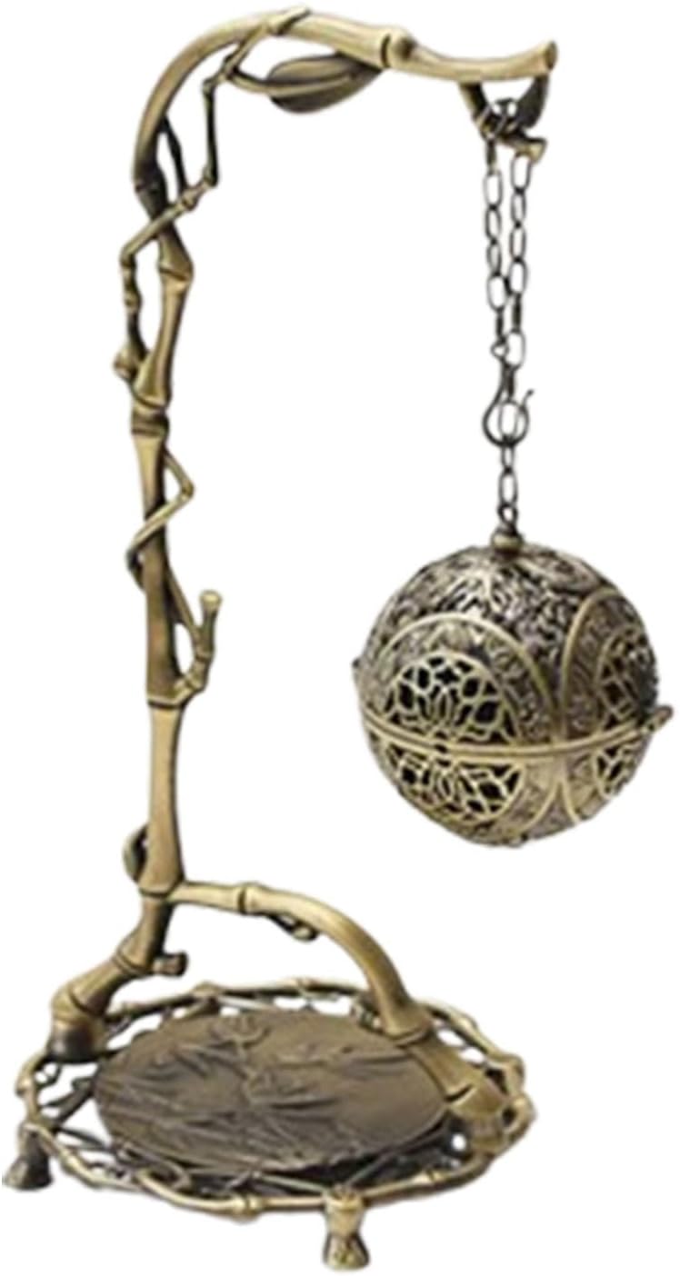 Hanging Incense Burner, Vintage Alloy Incense Holder with Incense, Anti-ash Incense Burner for Yoga Spa Aromatherapy Home Decor
