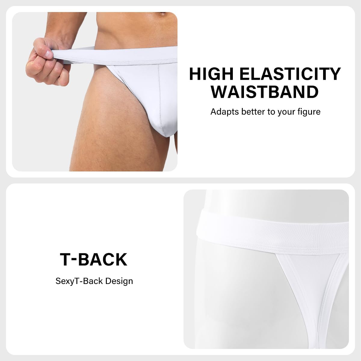 Arjen Kroos Mens Sexy Thong Low Rise G-String Pouch Underwear Bikini - Image 4