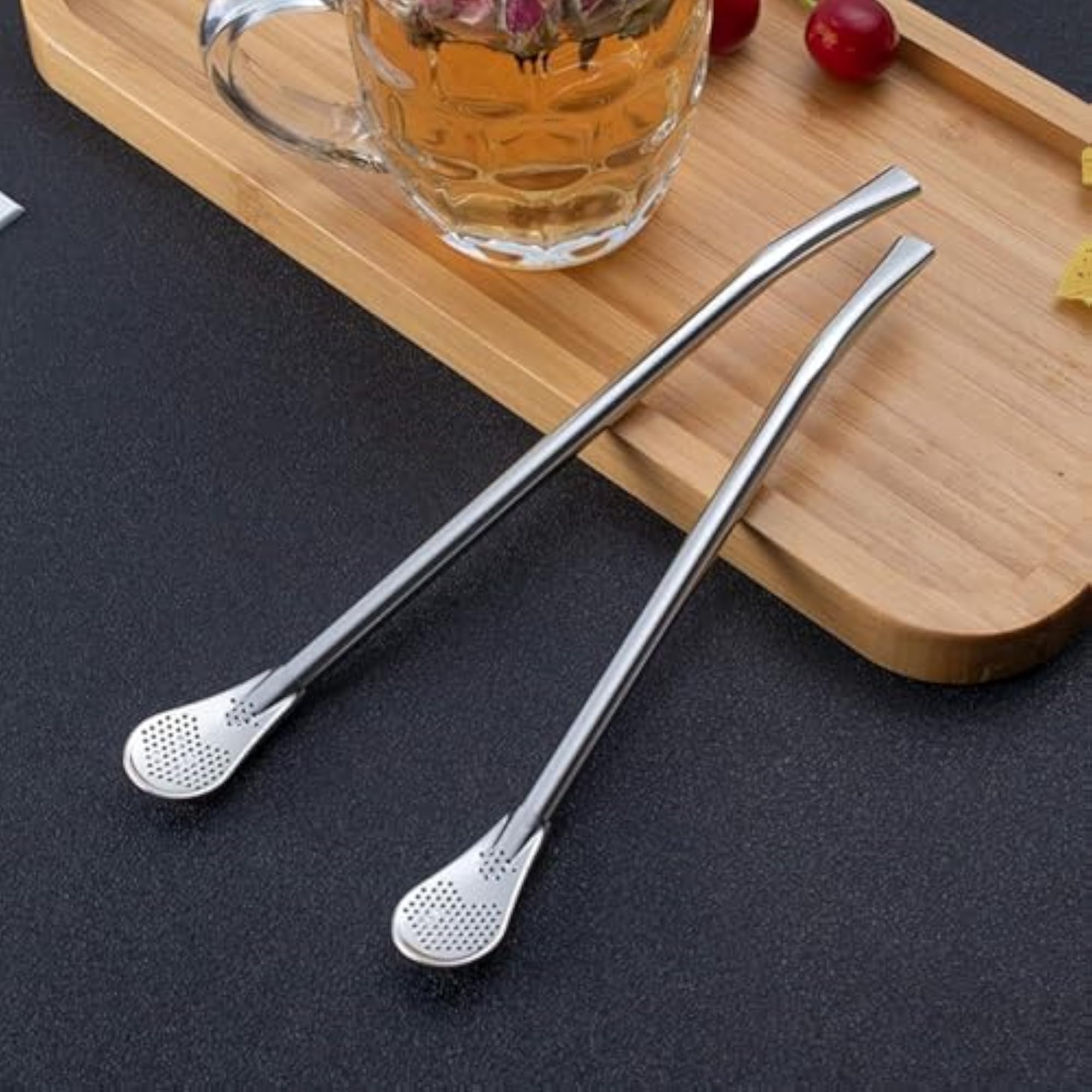LEMOZA Metal Bombilla Spoon Filter for Yerba Mate