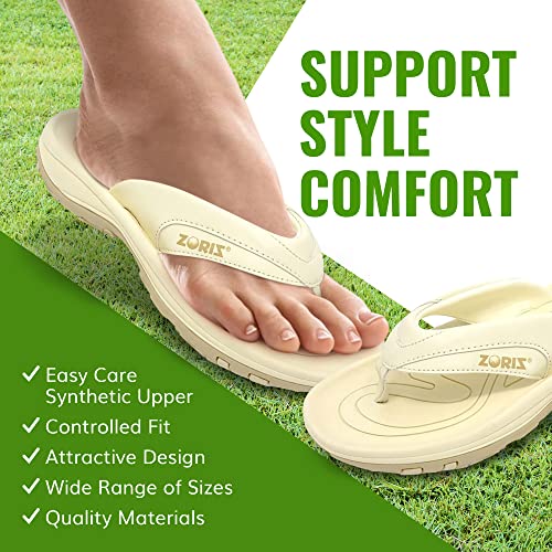 Zoriz Next-Gen Golf Sandal (Cream, Numeric_4) #TOP4